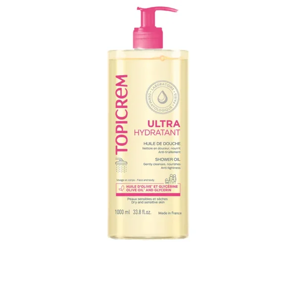 TOPICREM UH Shower Oil 1000ml - Moisturizer for All Skin Types