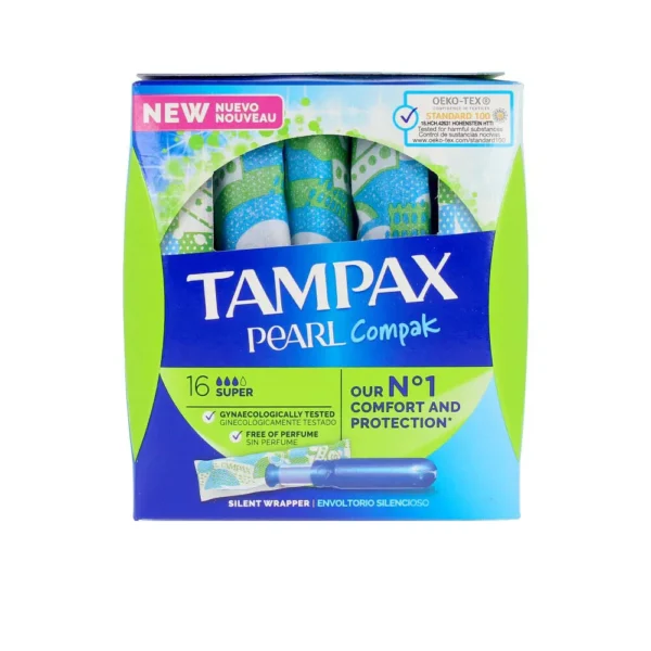 Tampax Pearl Compak Super Tampons 16 Count