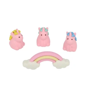 Unicorn Erasers Set of 4 for Kids