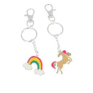 Unicorn Rainbow BFF Keychains Set of 2