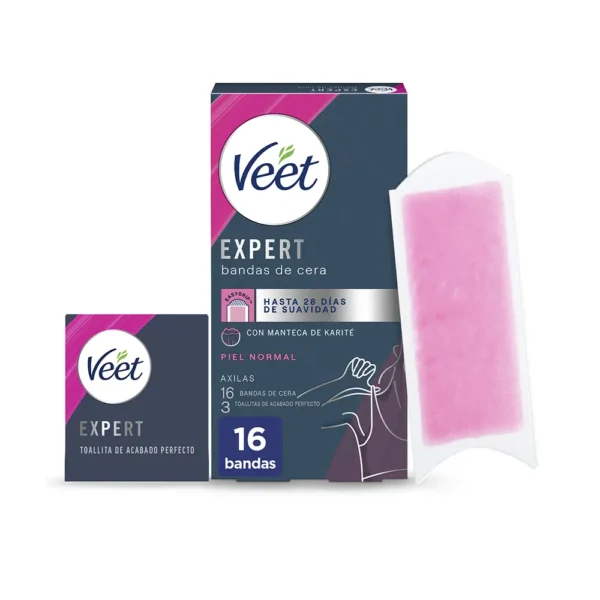 Veet Expert Armpits Depilatory Wax Strips 16 Units