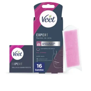 Veet Expert Facial Wax Strips for Normal Skin - 16 Units