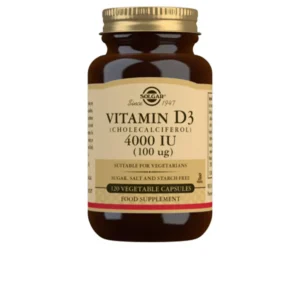 Vitamin D3 4000 IU Cholecalciferol Vegetable Capsules 120 ct