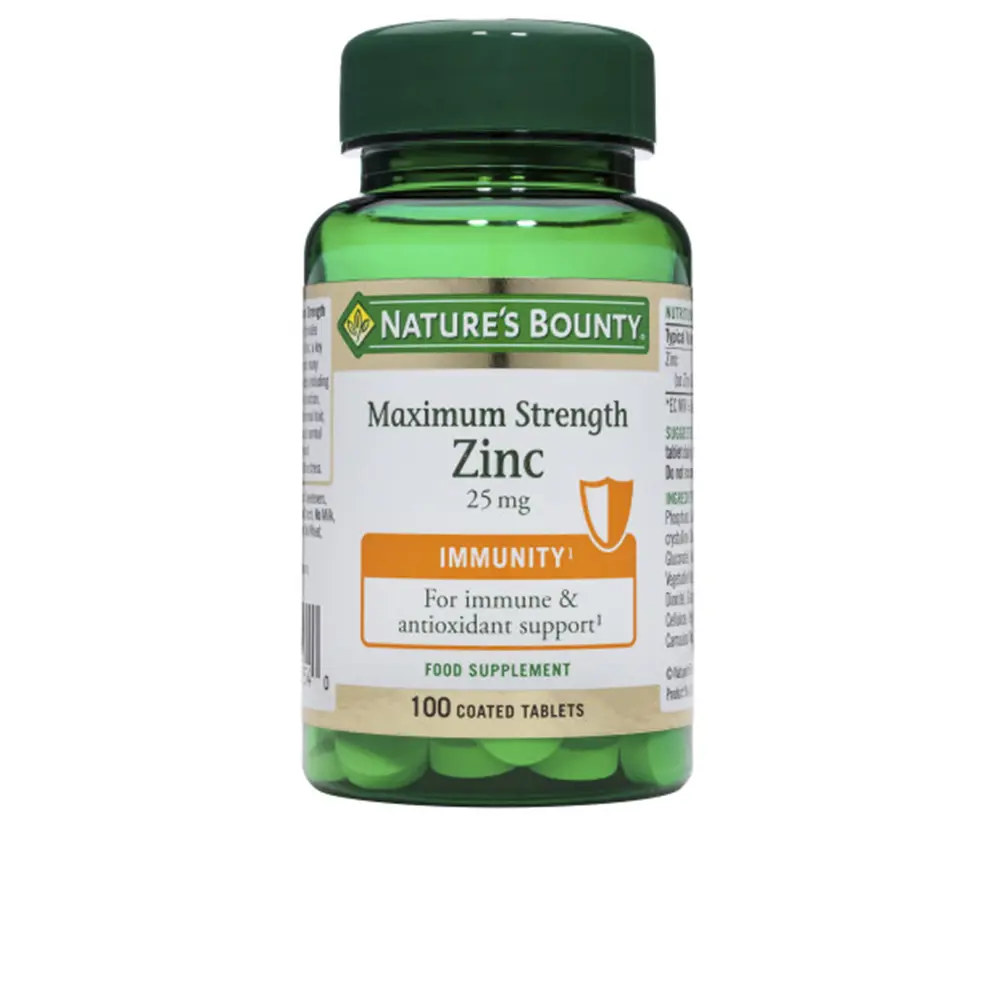 Zinc 25 mg Coated Tablets - 100 Count