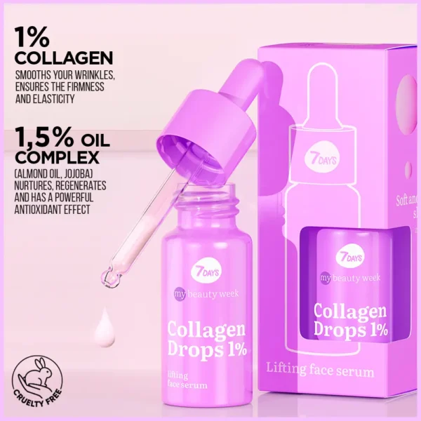 7DAYS Collagen Drops Lifting Facial Serum 20ML - Image 2