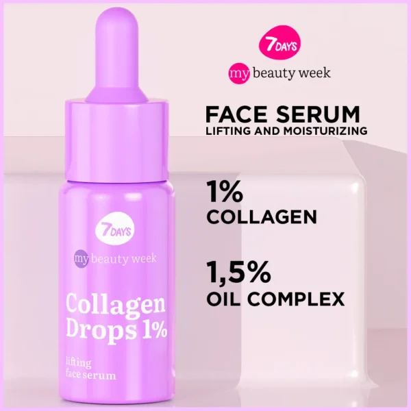 7DAYS Collagen Drops Lifting Facial Serum 20ML - Image 3