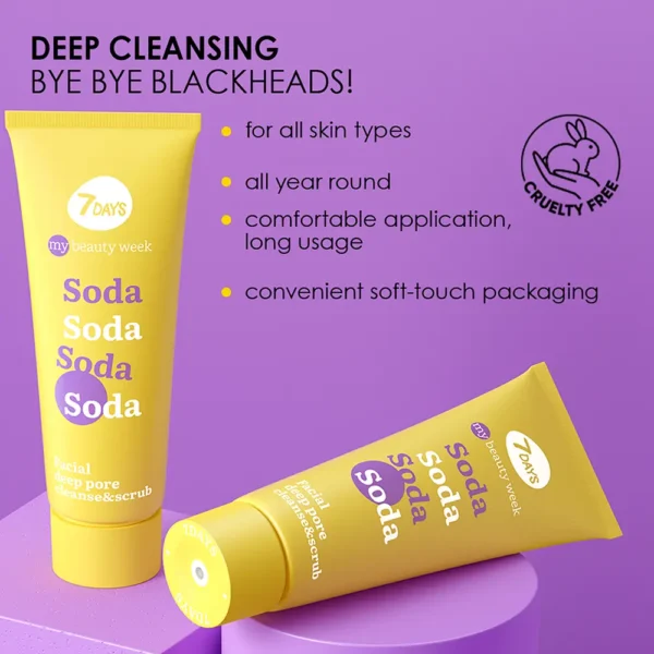 7DAYS SODA Deep Pore Facial Cleanser 80ML - Image 3