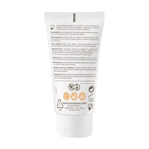 A-DERMA Protect AC Cream Matifying SPF 50+ 40ML - Image 2