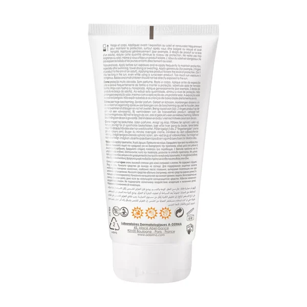 A-DERMA Protect Ad SPF50+ Sunscreen Cream 150ml - Image 2