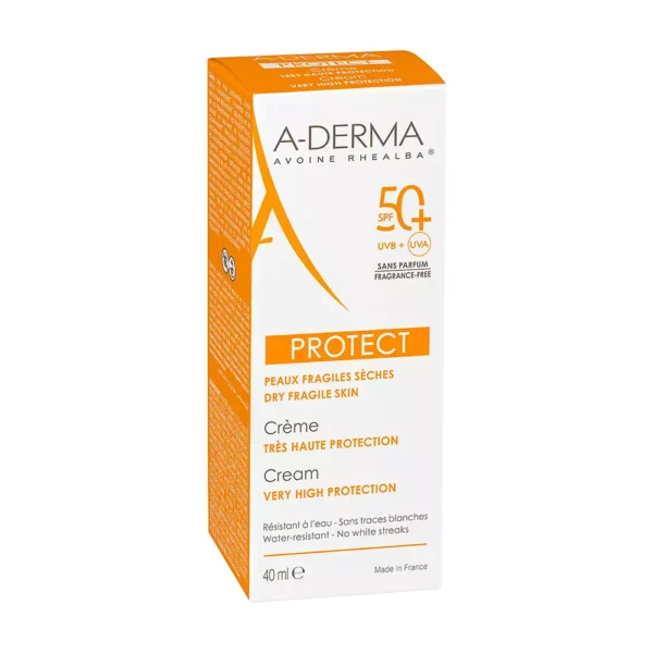 A-DERMA Protect SPF 50+ Sunscreen Cream 40ML - Image 3