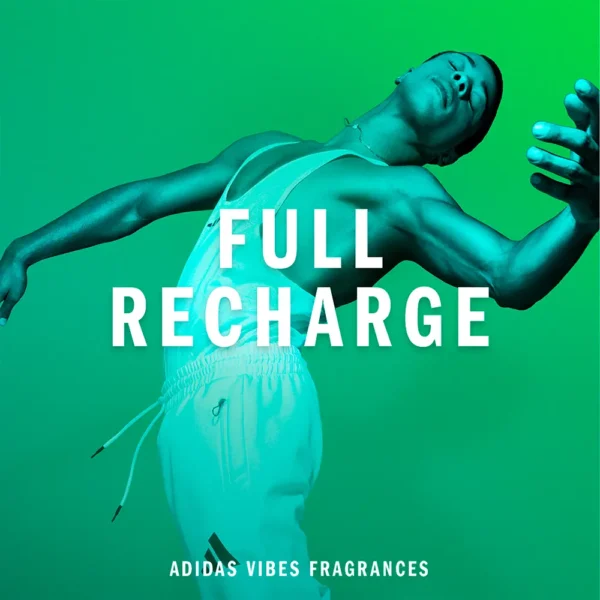 Adidas Vibes Man Full Recharge Eau De Parfum 100ML - Image 4