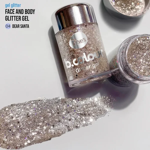 B.COLOUR WE Mini Glitter Gel #04 Dear Santa 10g - Image 2