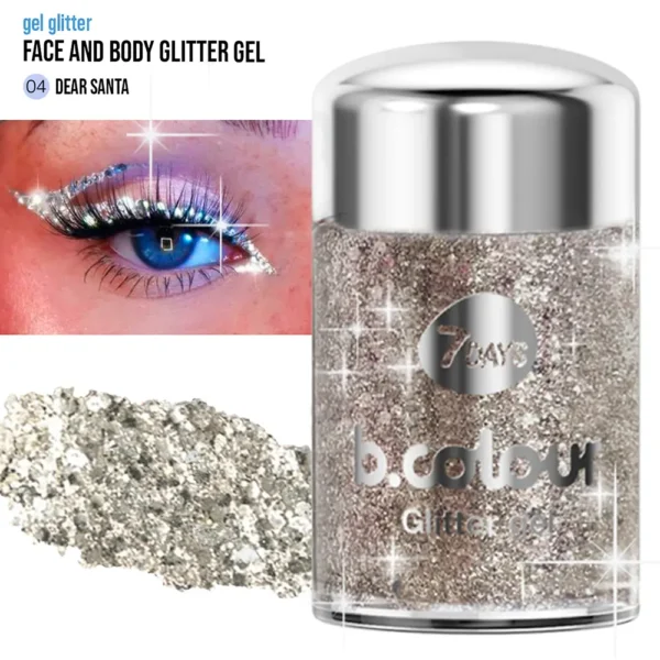 B.COLOUR WE Mini Glitter Gel #04 Dear Santa 10g - Image 4