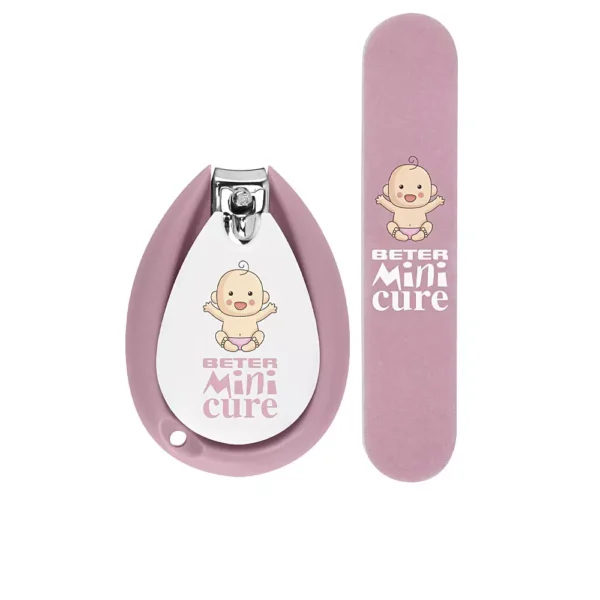 BETER Mini Nail Care Set for Babies - 2 Pieces in Pink