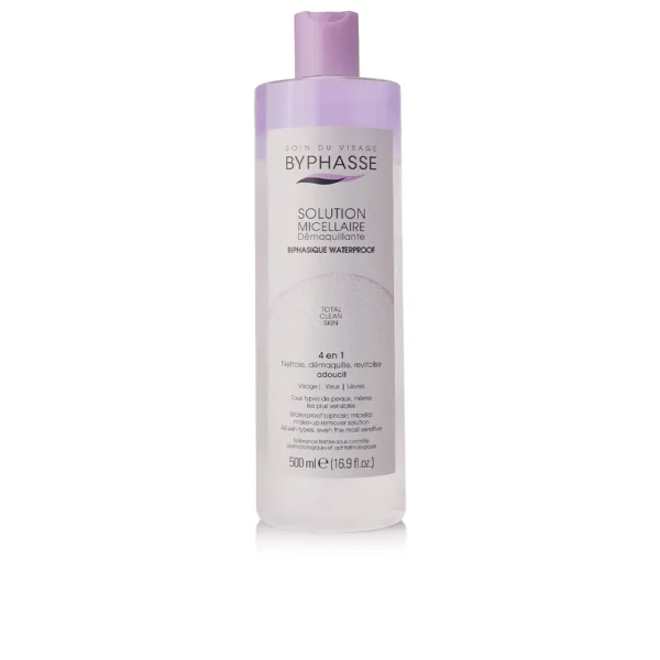 BYPHASSE Micellar Solution Waterproof Makeup Remover 500ML