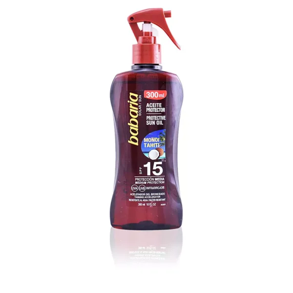 Babaria Solar Oil Monoi Tahiti Spray SPF 15 - 300 ml