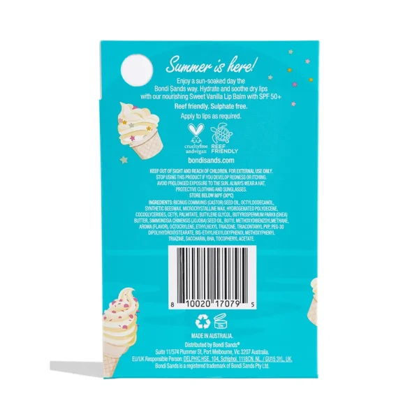 Bondi Sands Tropical Vanilla Lip Balm SPF 50+ 10g - Image 4