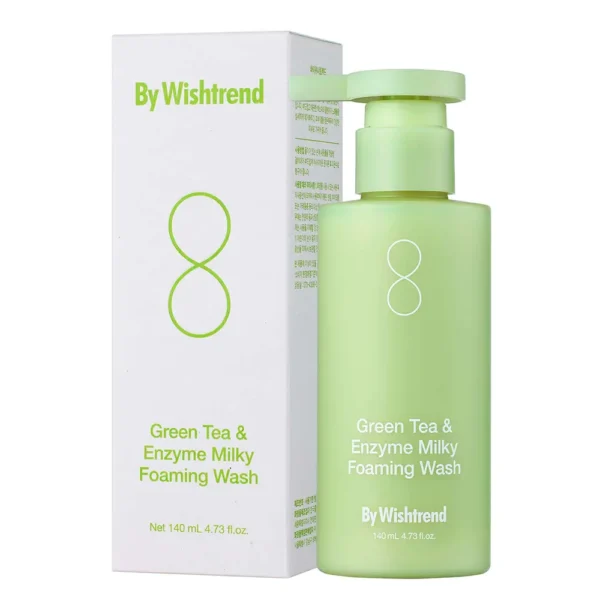 By Wishtrend Green Tea & Enzyme Milky Cleanser 140ML - Image 2