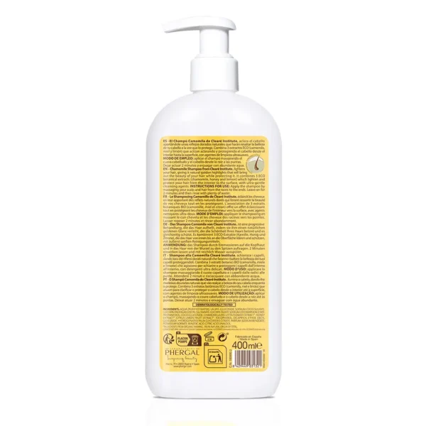 Camomila Eco Shampoo 400ML - Natural Ingredients for Damaged Hair - Image 2