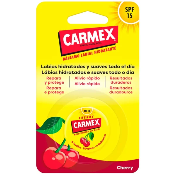 Carmex Cherry Moisturizing Balm SPF 15 Jar 7.5g - Image 2