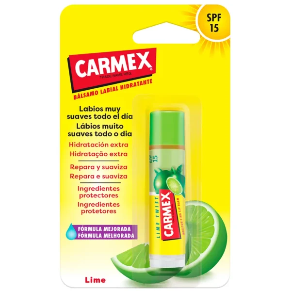 Carmex Lime Twist Lip Balm Stick SPF 15 - 4.25g - Image 2