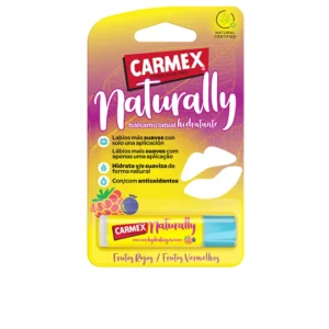 Carmex Naturally Moisturizing Lip Balm Stick - Red Fruits