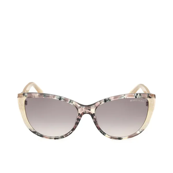 Cat Eye Sunglasses 58 mm in Beige & Havana