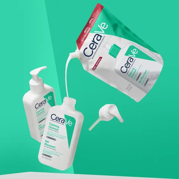 CeraVe Foaming Cleansing Gel Refill 473ML - Image 4