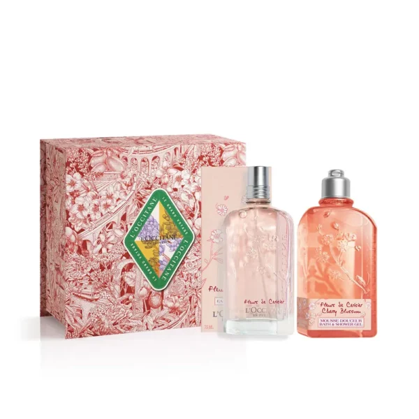 Cherry Flowers Gift Set: Eau de Toilette & Shower Gel