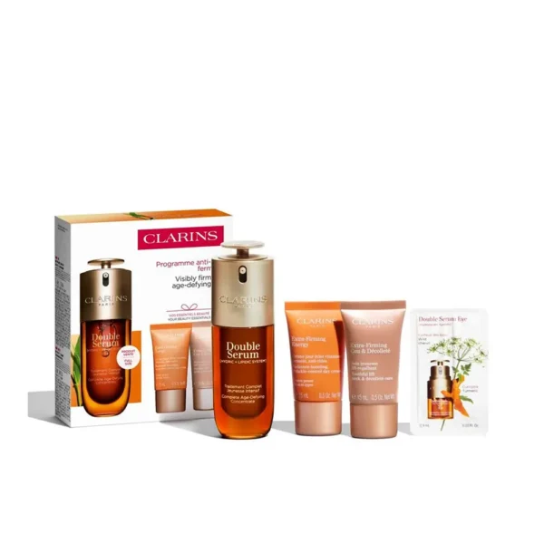 Clarins Double Serum Set: 4 Pcs for Radiant Skin