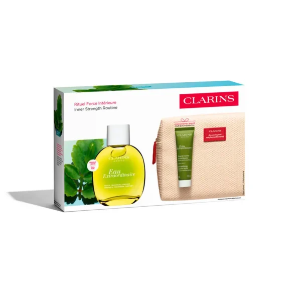 Clarins EAU Extraordinaire Case - 100ML Spray & 30ML Bath Milk - Image 3