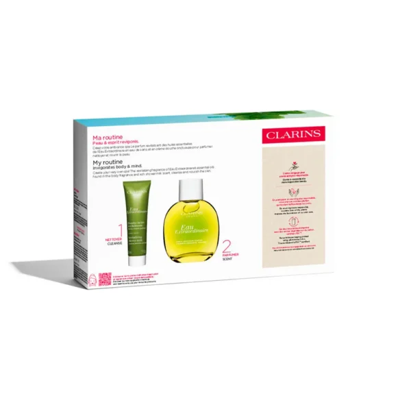 Clarins EAU Extraordinaire Case - 100ML Spray & 30ML Bath Milk - Image 4