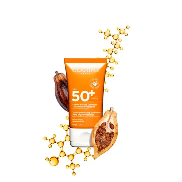 Clarins Solar Dry Touch Face Cream SPF 50+ 50ml - Image 2