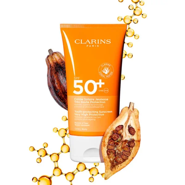 Clarins Solar UVA/UVB50+ Body Cream 150ml - Image 2