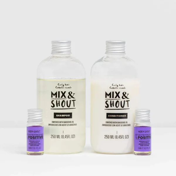 Curly Hair Care Set - Shampoo, Conditioner & Boosters - 4 Pieces - Image 3