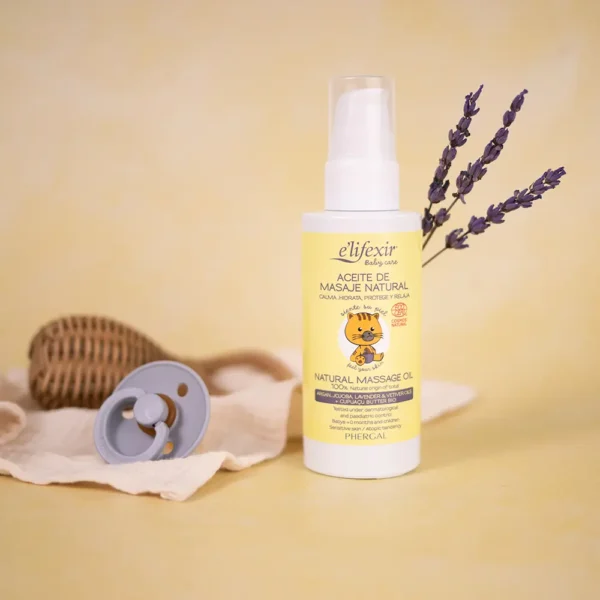 E'LIFEXIR Eco Baby Care Dry Massage Oil 125ML - Image 3