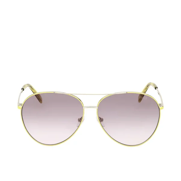 Emilio Pucci 63MM Yellow Aviator Sunglasses