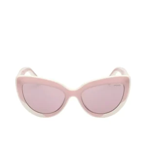 Emilio Pucci Cat Eye Sunglasses 56MM White Pink