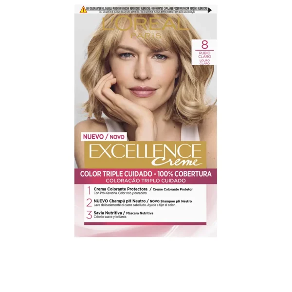 Excellence Creme Dye #8 Light Blonde 192ML
