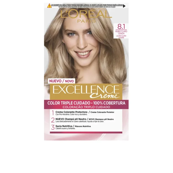 Excellence Creme Dye #8.1 Light Ash Blonde 192ml