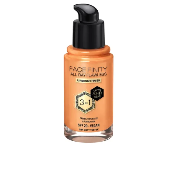 Facefinity All Day Flawless 3-in-1 Foundation 30ml - N84 Soft Toffee