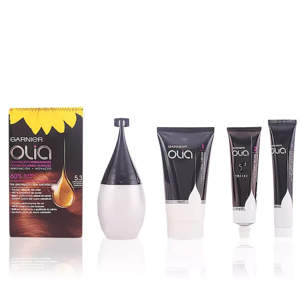 GARNIER OLIA Permanent Hair Color #5.3 Cappuccino Set