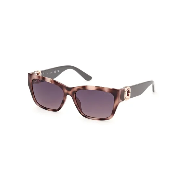 GUESS 55B Rectangular Sunglasses 56mm - Havana Color - Image 2