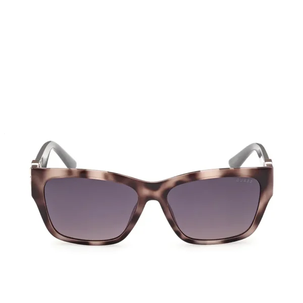 GUESS 55B Rectangular Sunglasses 56mm - Havana Color