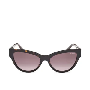 GUESS Cat Eye Sunglasses 56mm in Havana