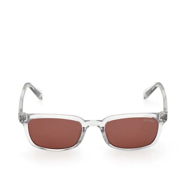 GUESS GAFAS Rectangular Sunglasses 150mm Grey Transparent