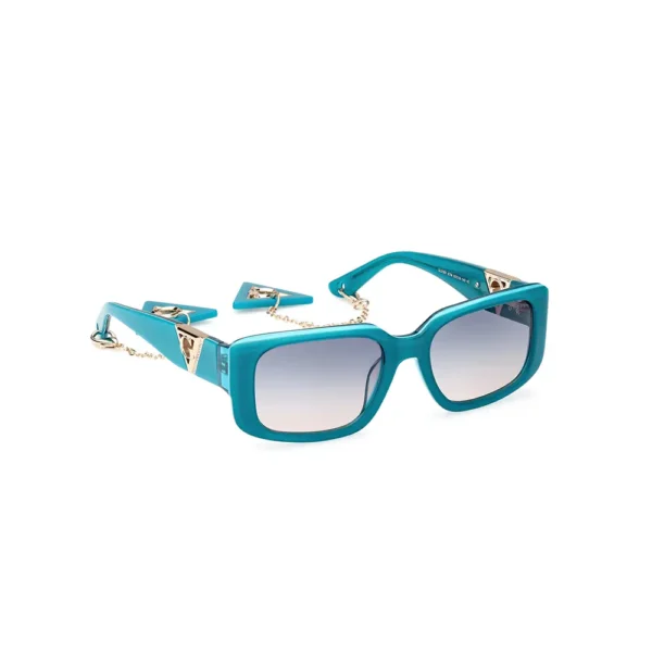 GUESS GAFAS Rectangular Turquoise Sunglasses 140mm - Image 2