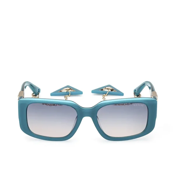 GUESS GAFAS Rectangular Turquoise Sunglasses 140mm