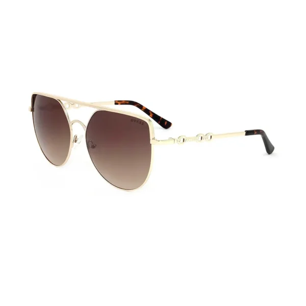 GUESS GF6082 Round Sunglasses 145mm - Golden - Image 2