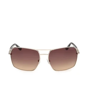 GUESS Golden Aviator Sunglasses 130mm